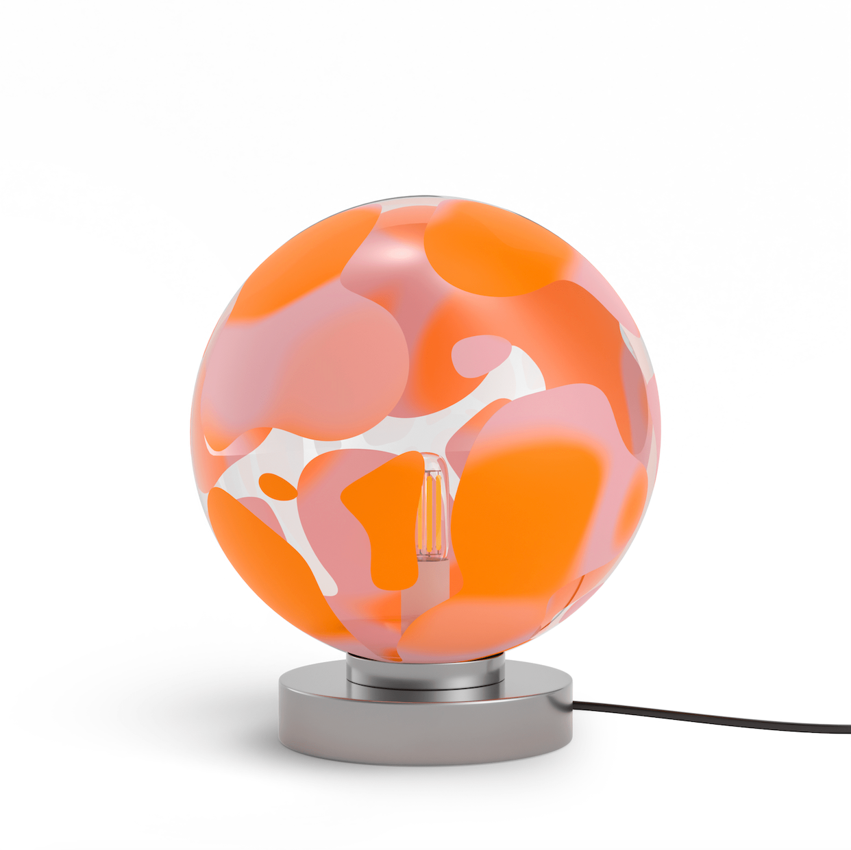 lampe Disco Pop orange et rose